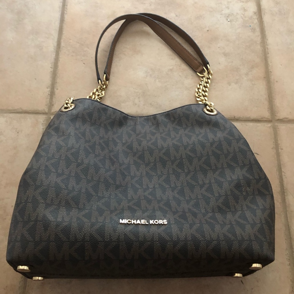 Michael Kors brown signature purse